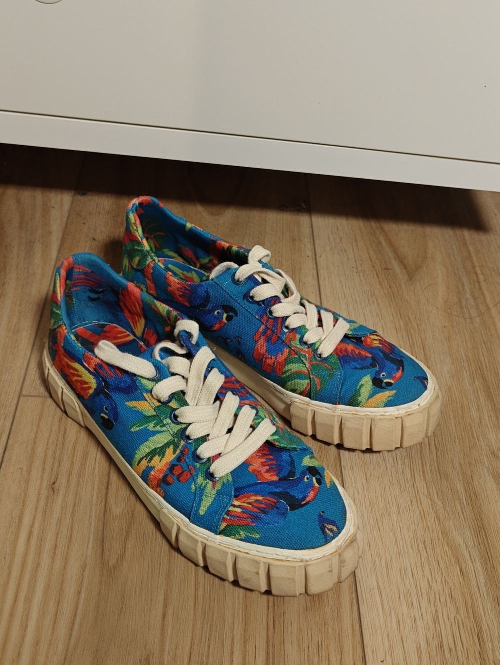 FARM Rio Blue Macaw Platform Flatform Sneakers